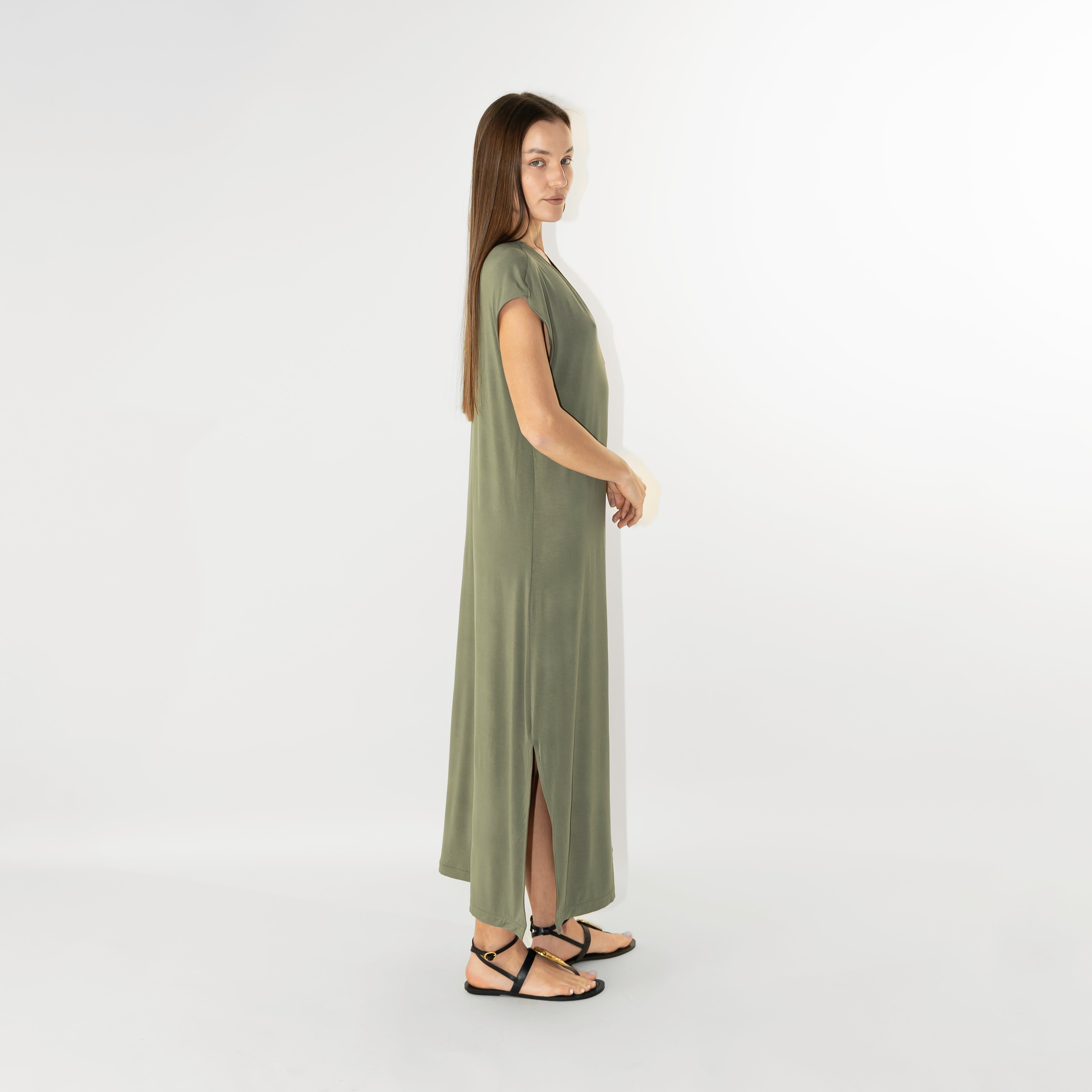 Abito maxi in jersey bamboo
