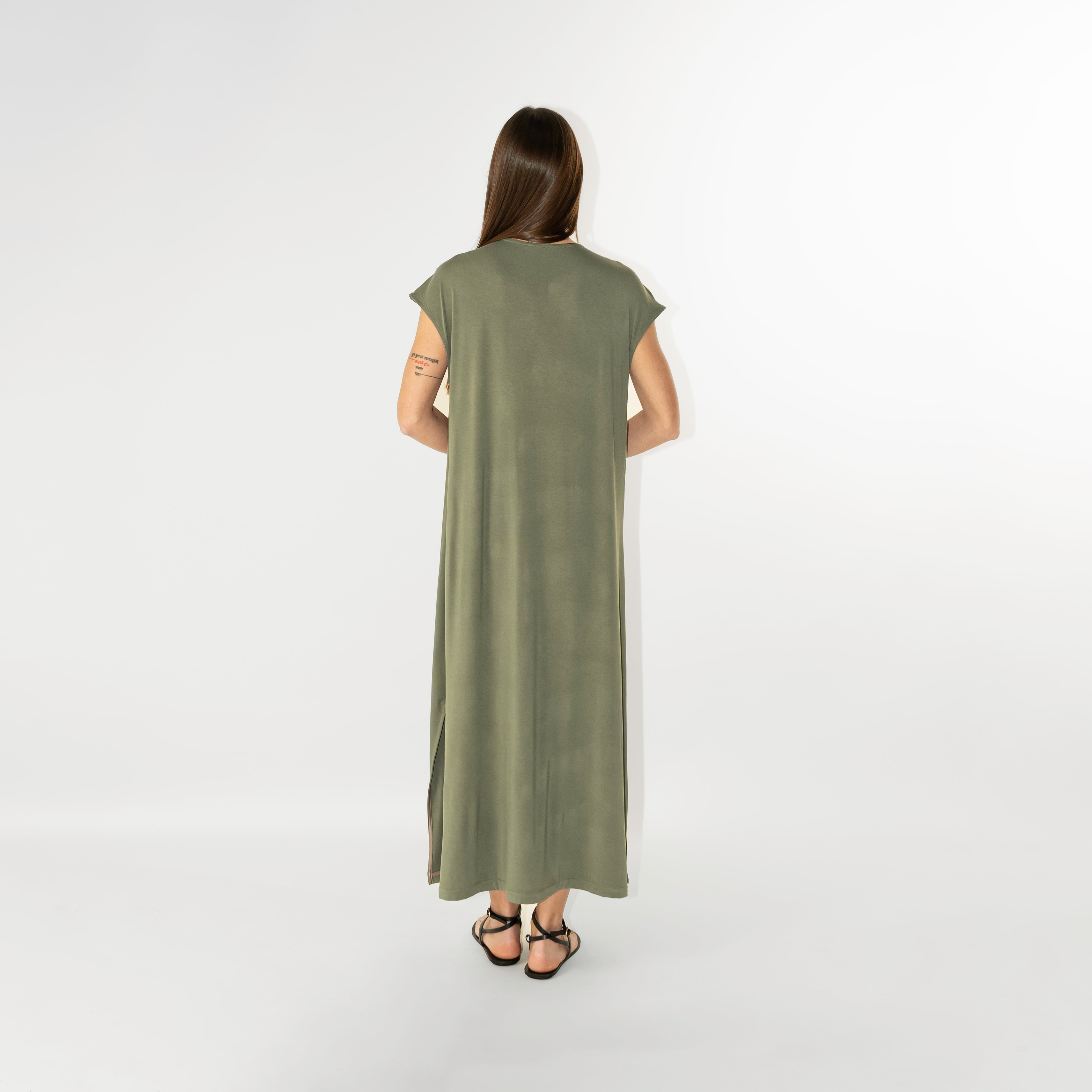 Abito maxi in jersey bamboo