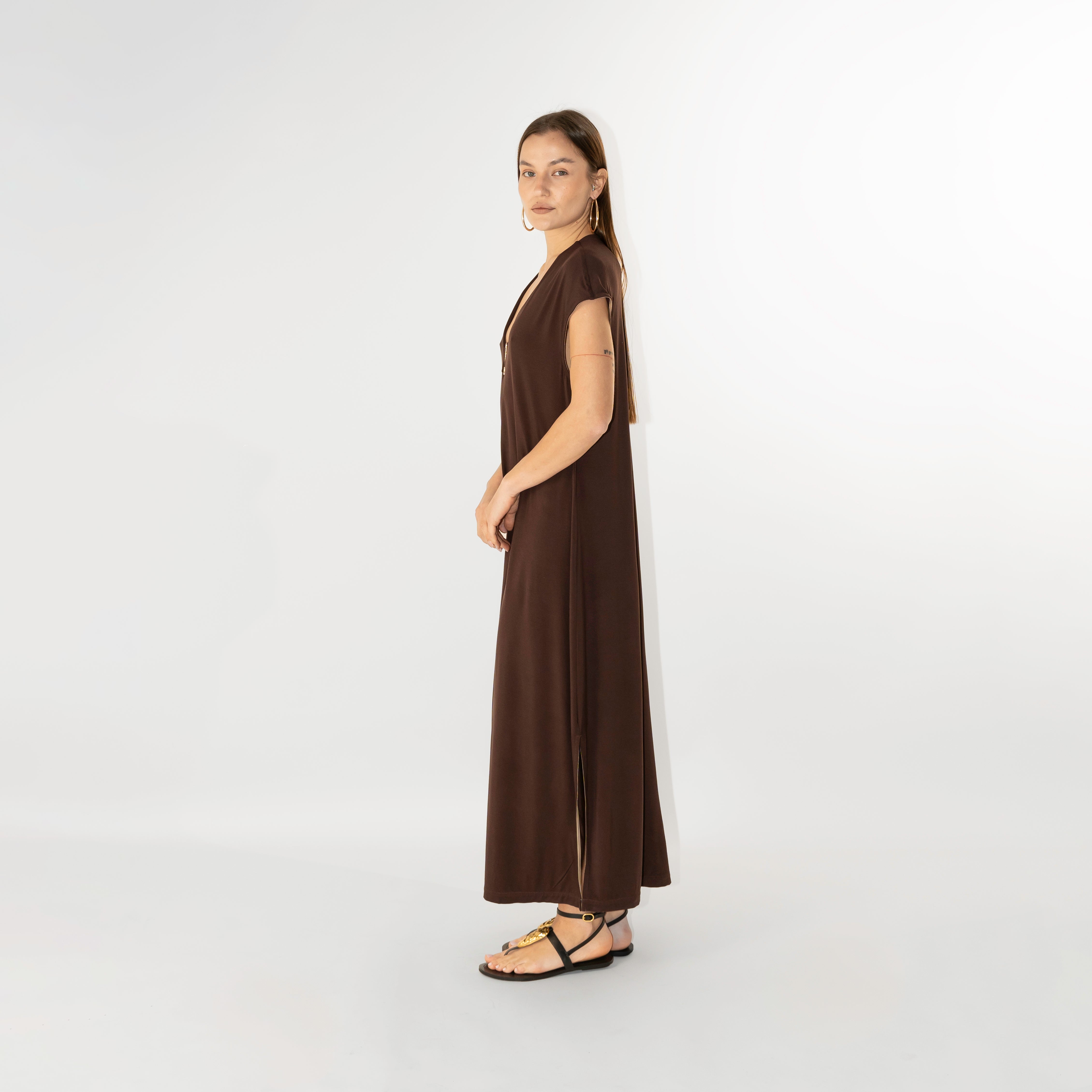 Abito maxi in jersey bamboo