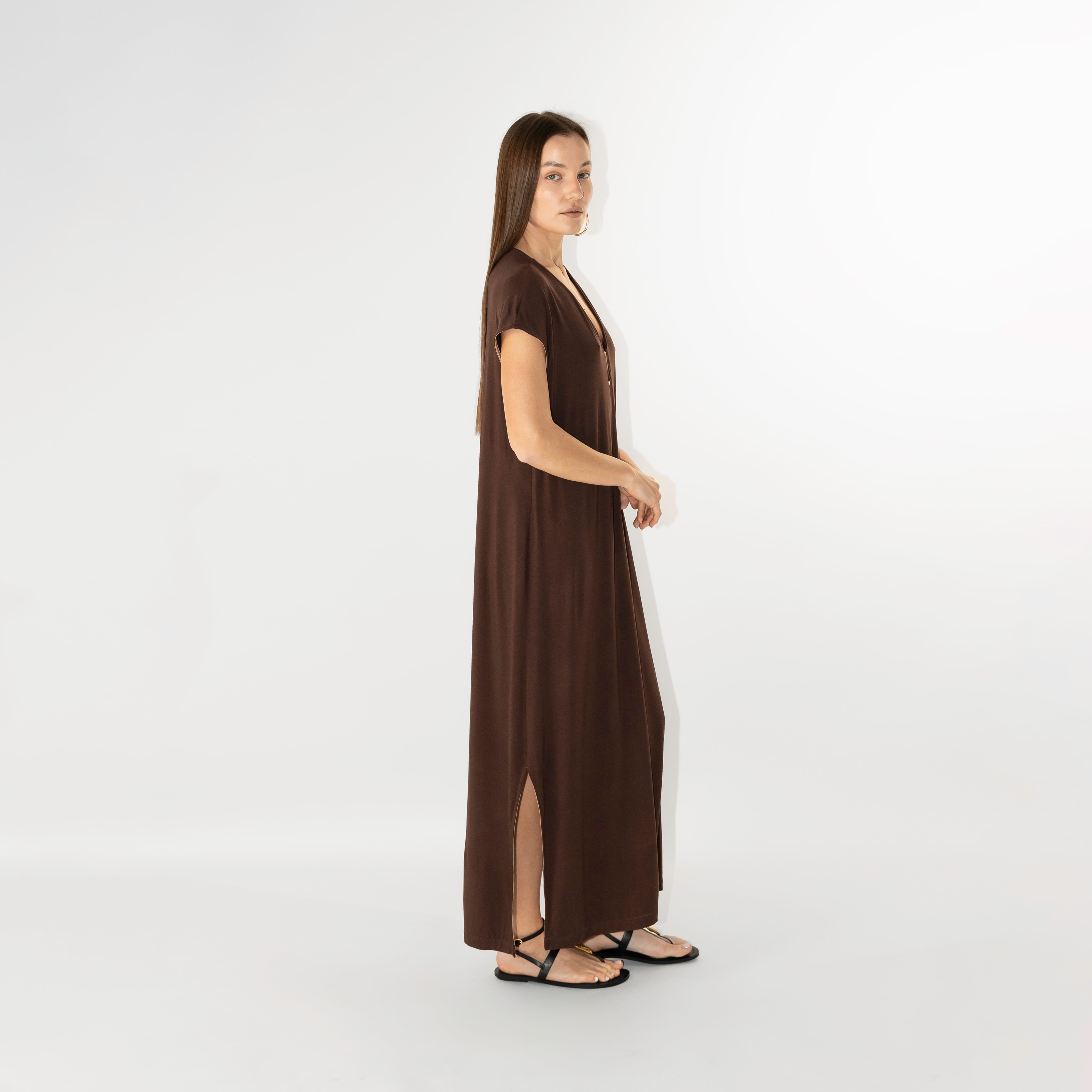 Abito maxi in jersey bamboo