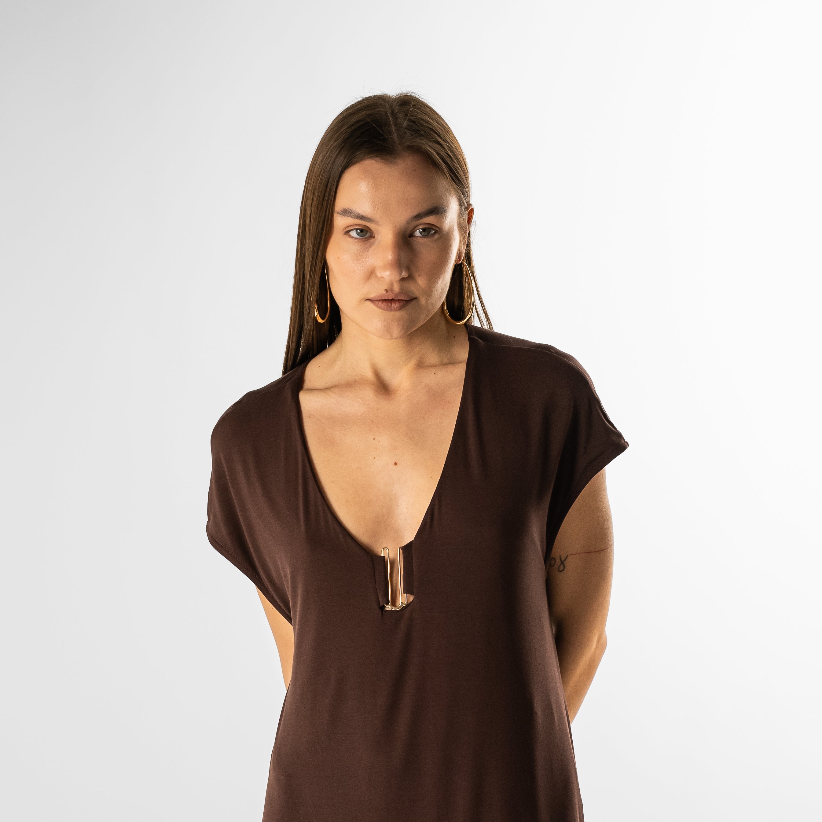 Abito maxi in jersey bamboo