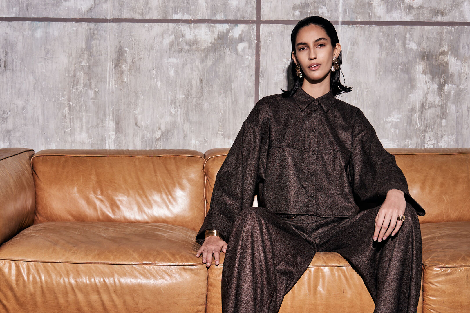 Camicia corta dal taglio morbido