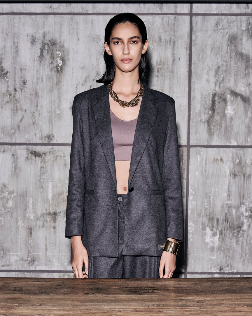 Giacca monopetto dal taglio dritto