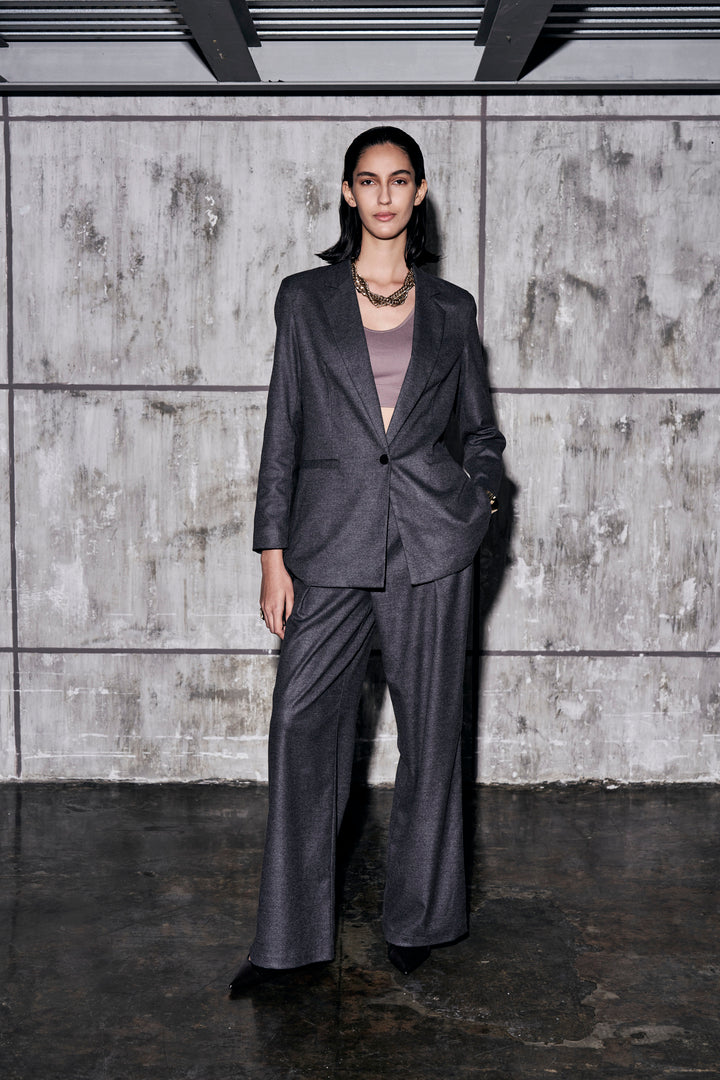 Giacca monopetto dal taglio dritto