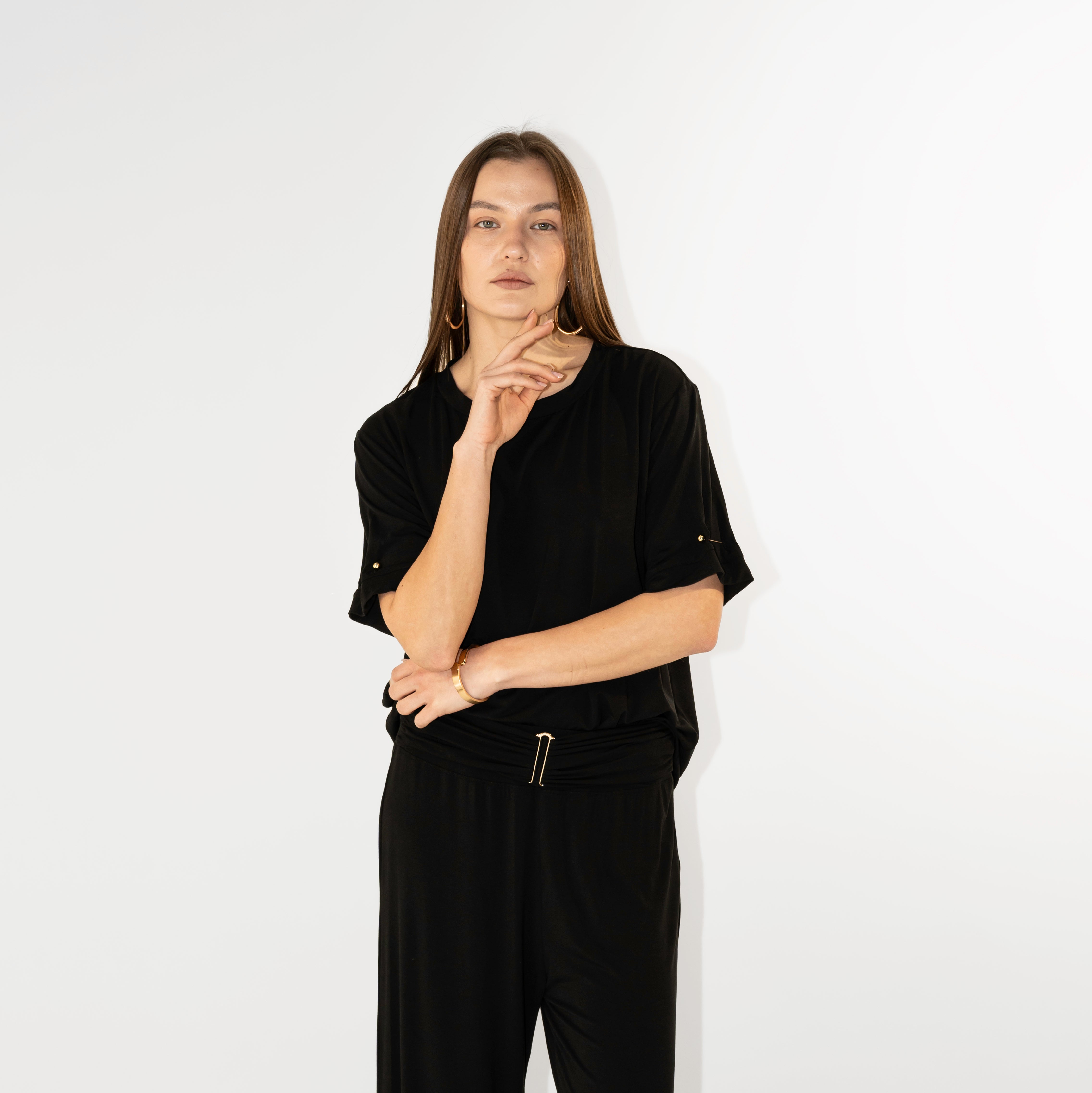T-shirt maniche corte in jersey bamboo