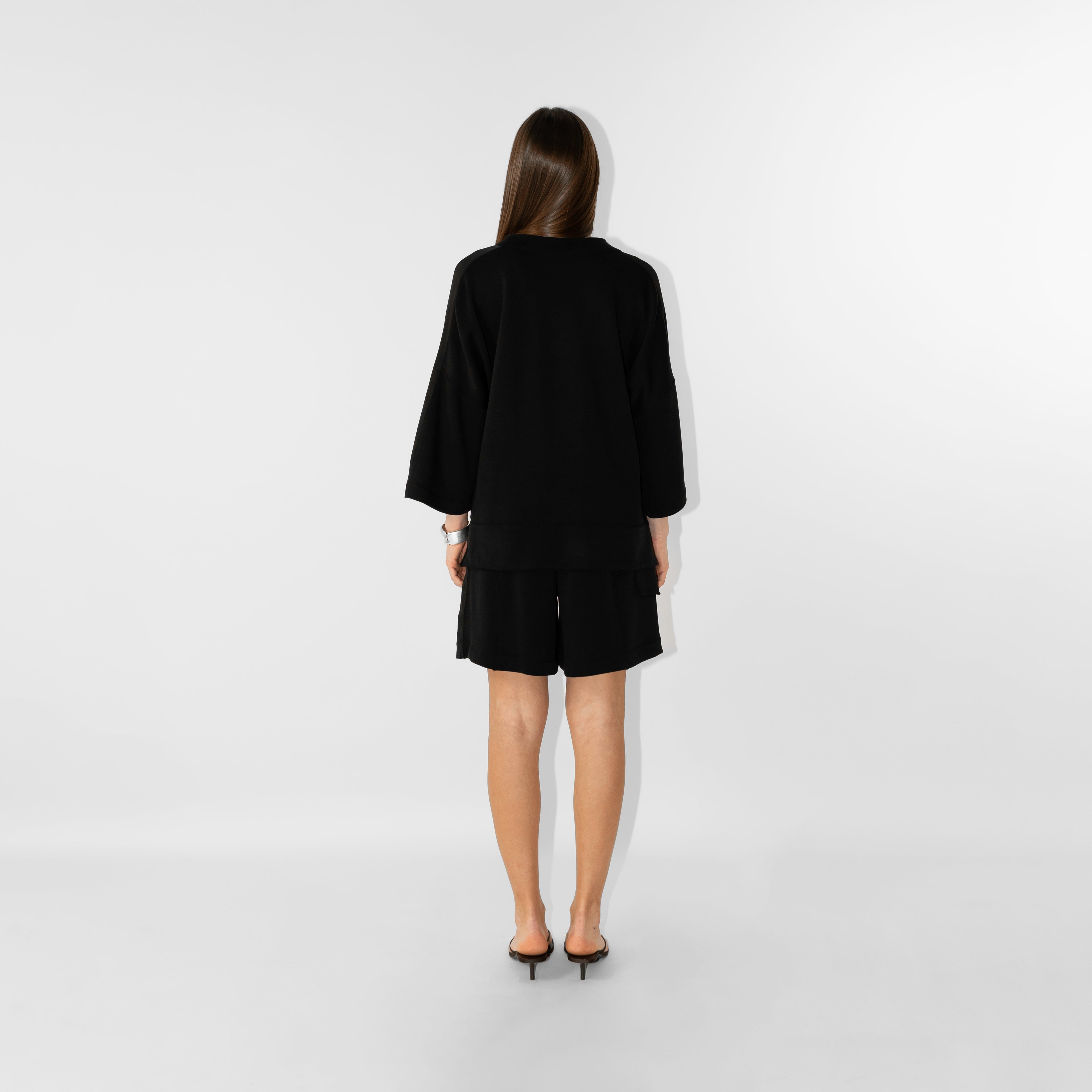 Blusa colletto coreano in modal light