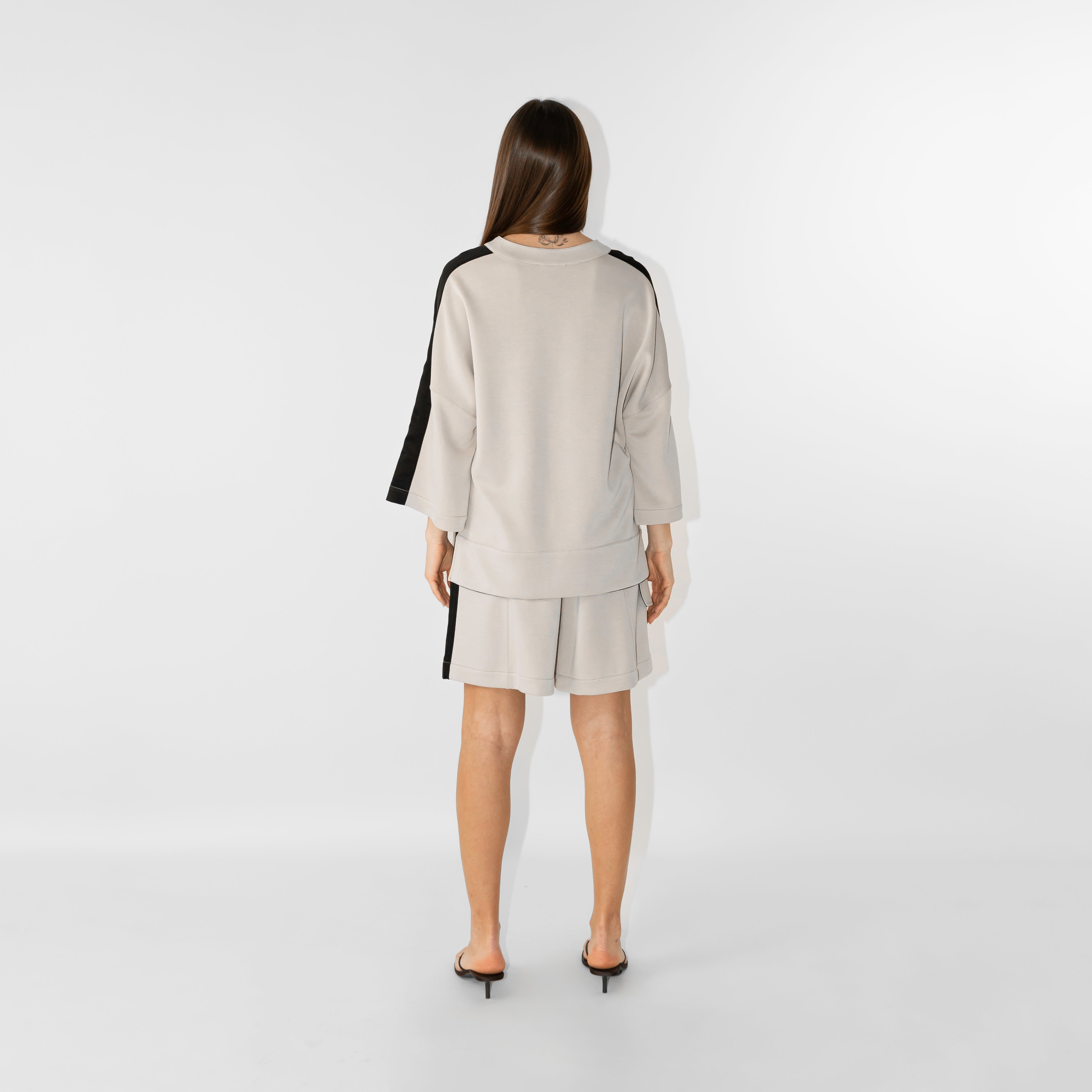 Blusa colletto coreano in modal light