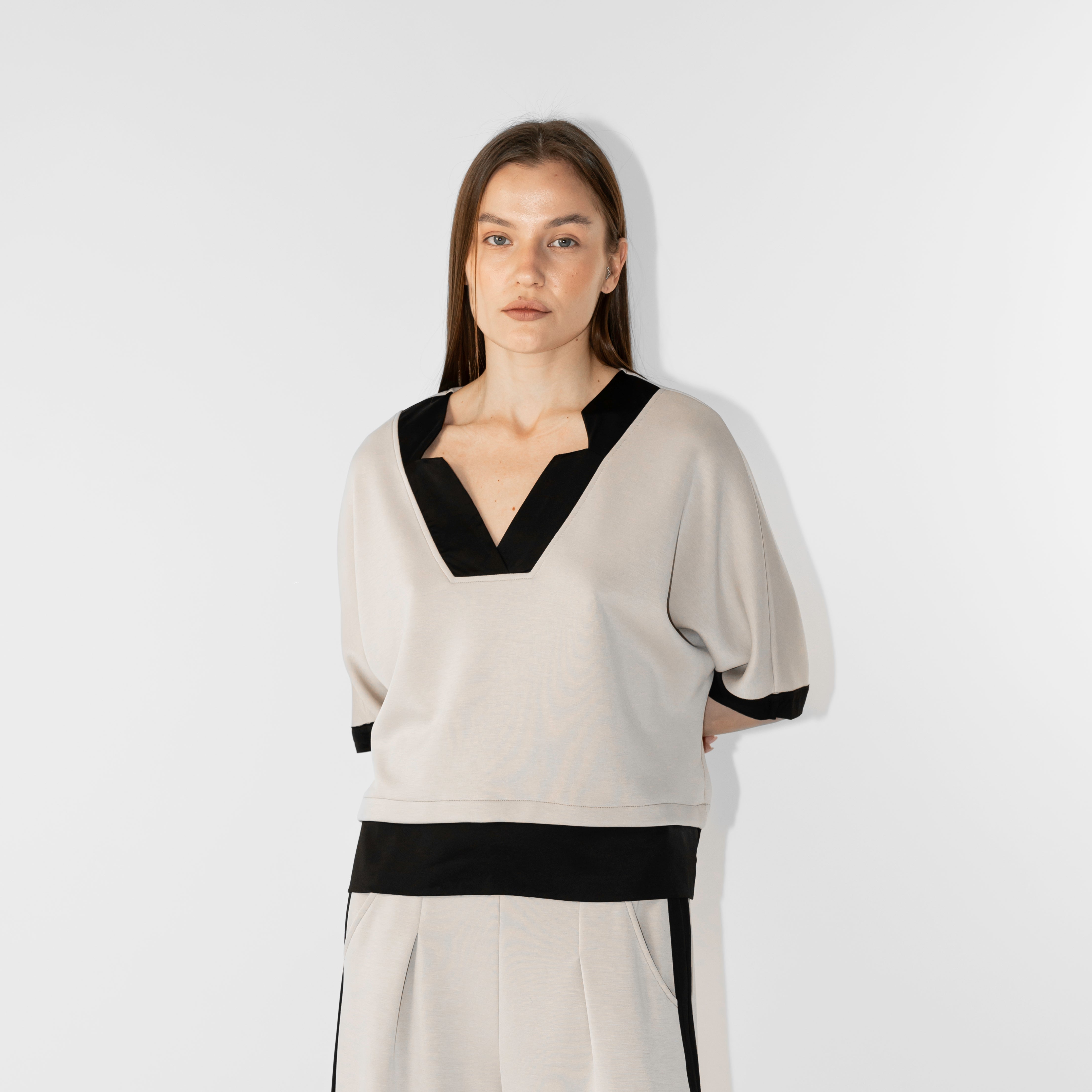 Blusa manica 3/4 in modal light