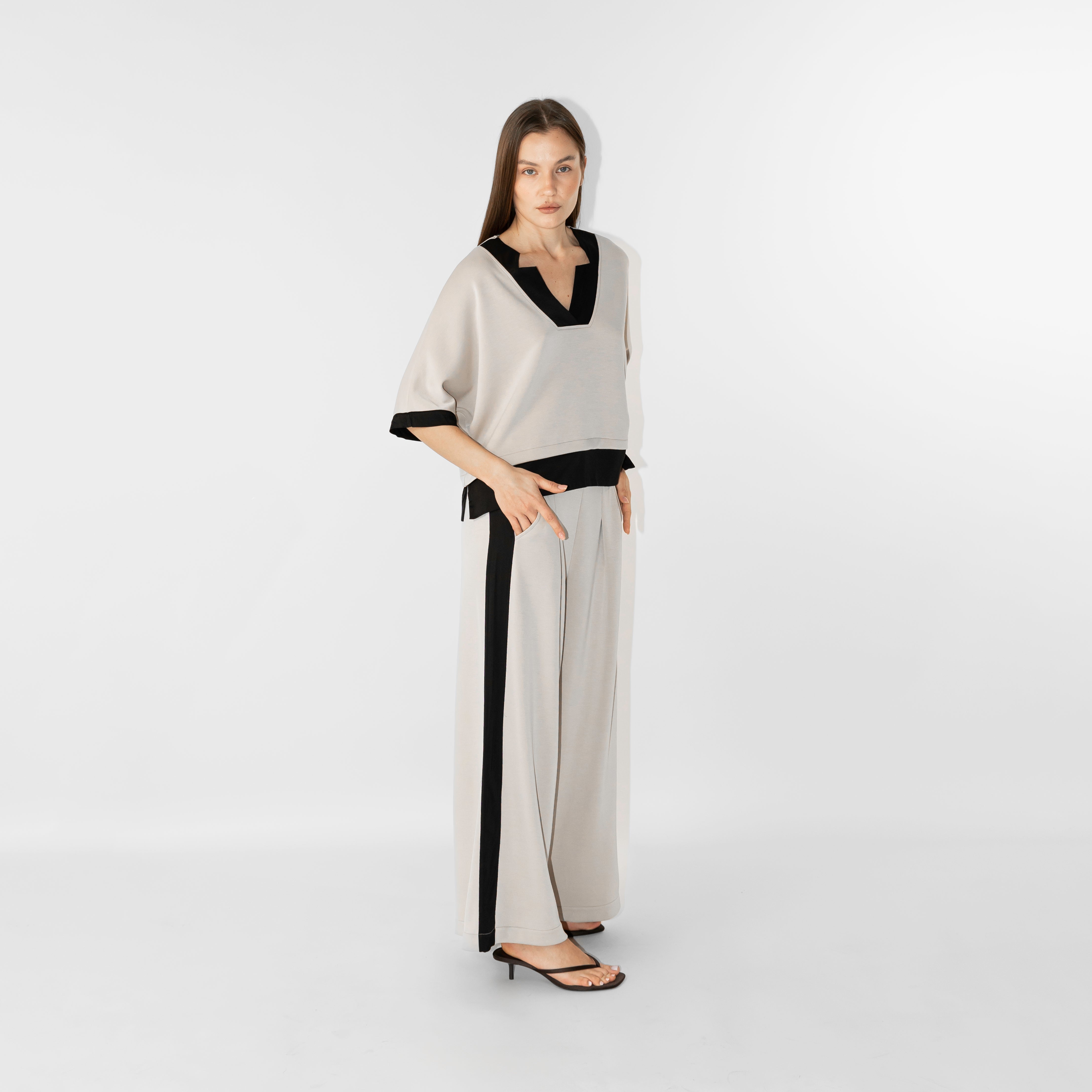 Blusa manica 3/4 in modal light