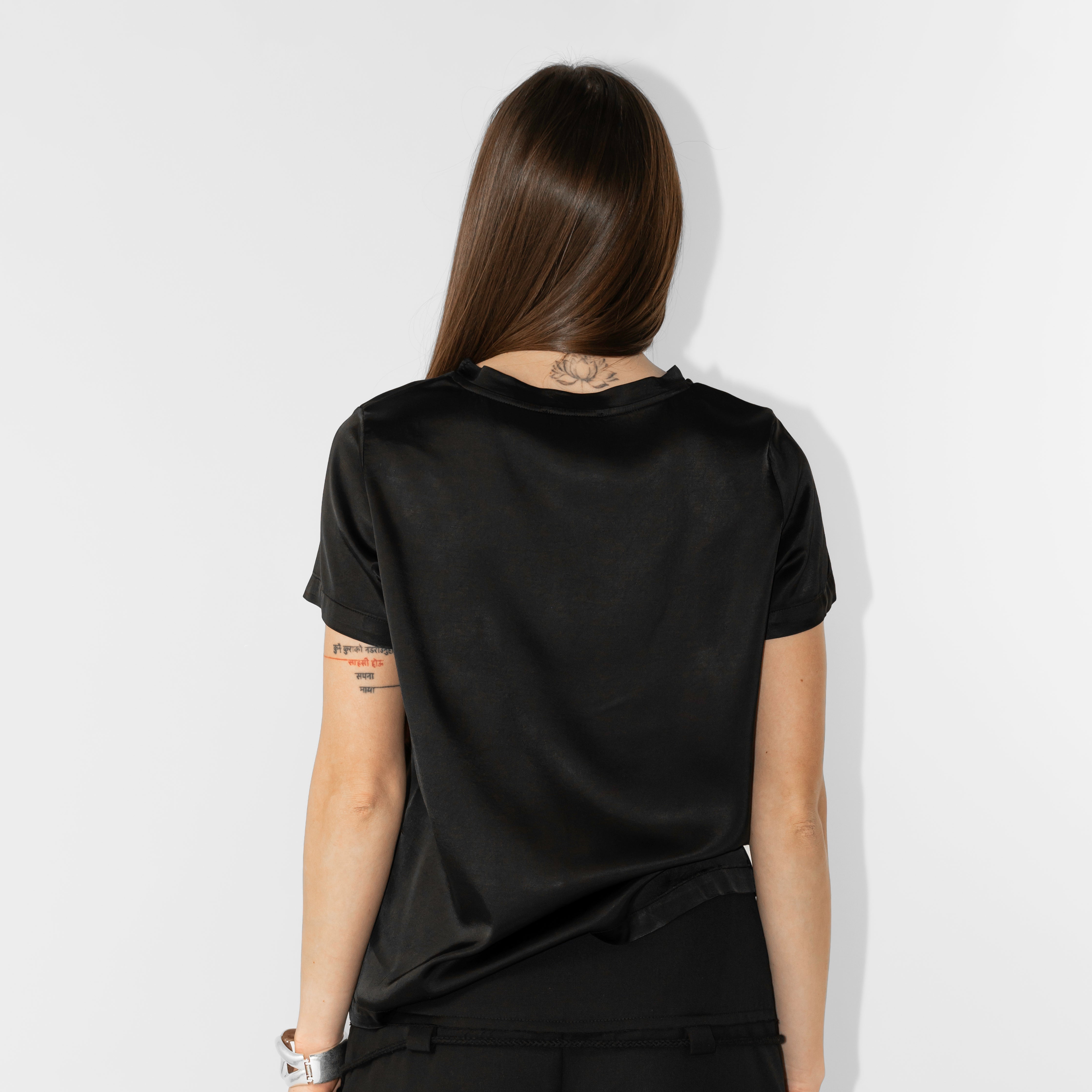 T-shirt in raso viscosa