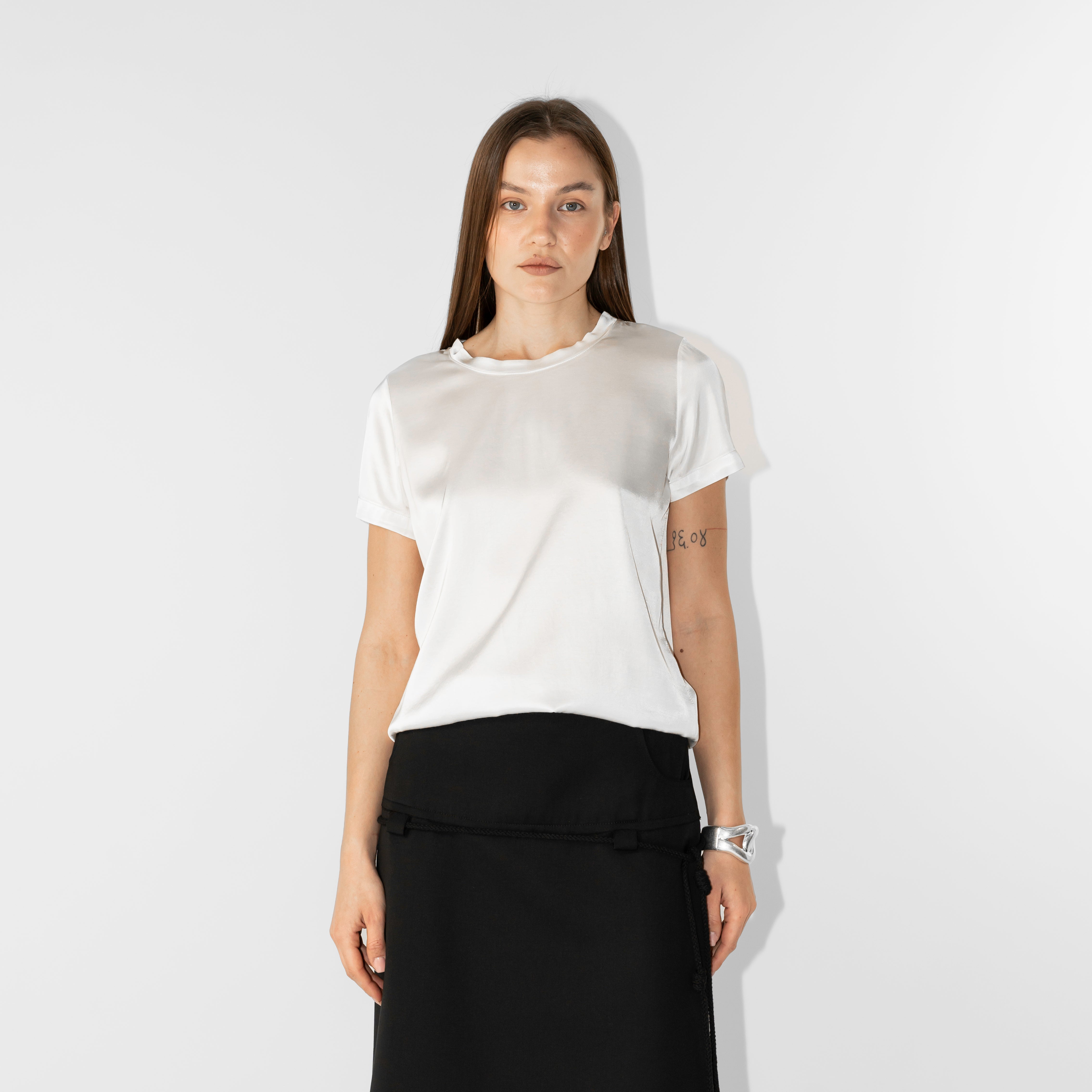 T-shirt in raso viscosa
