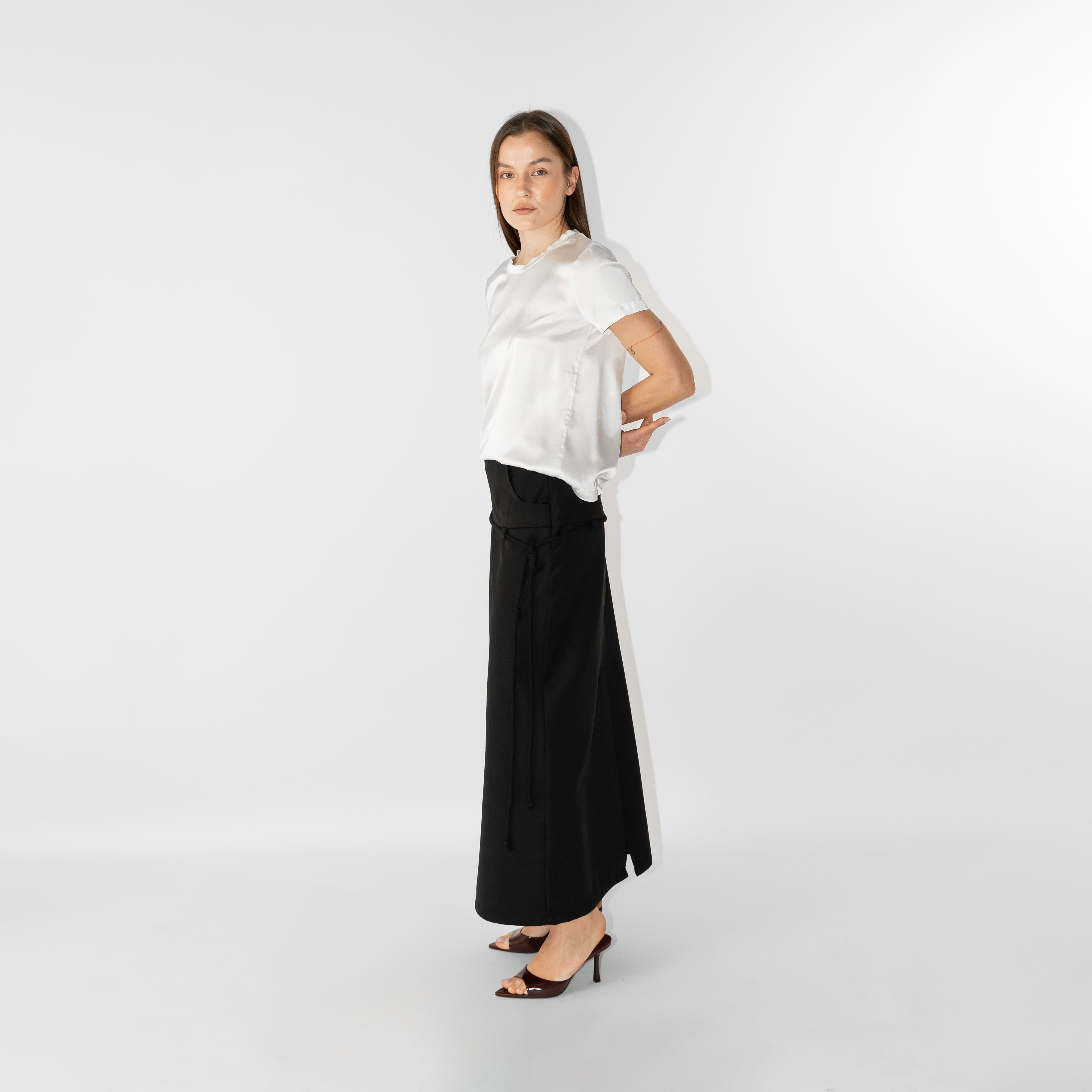 T-shirt in raso viscosa