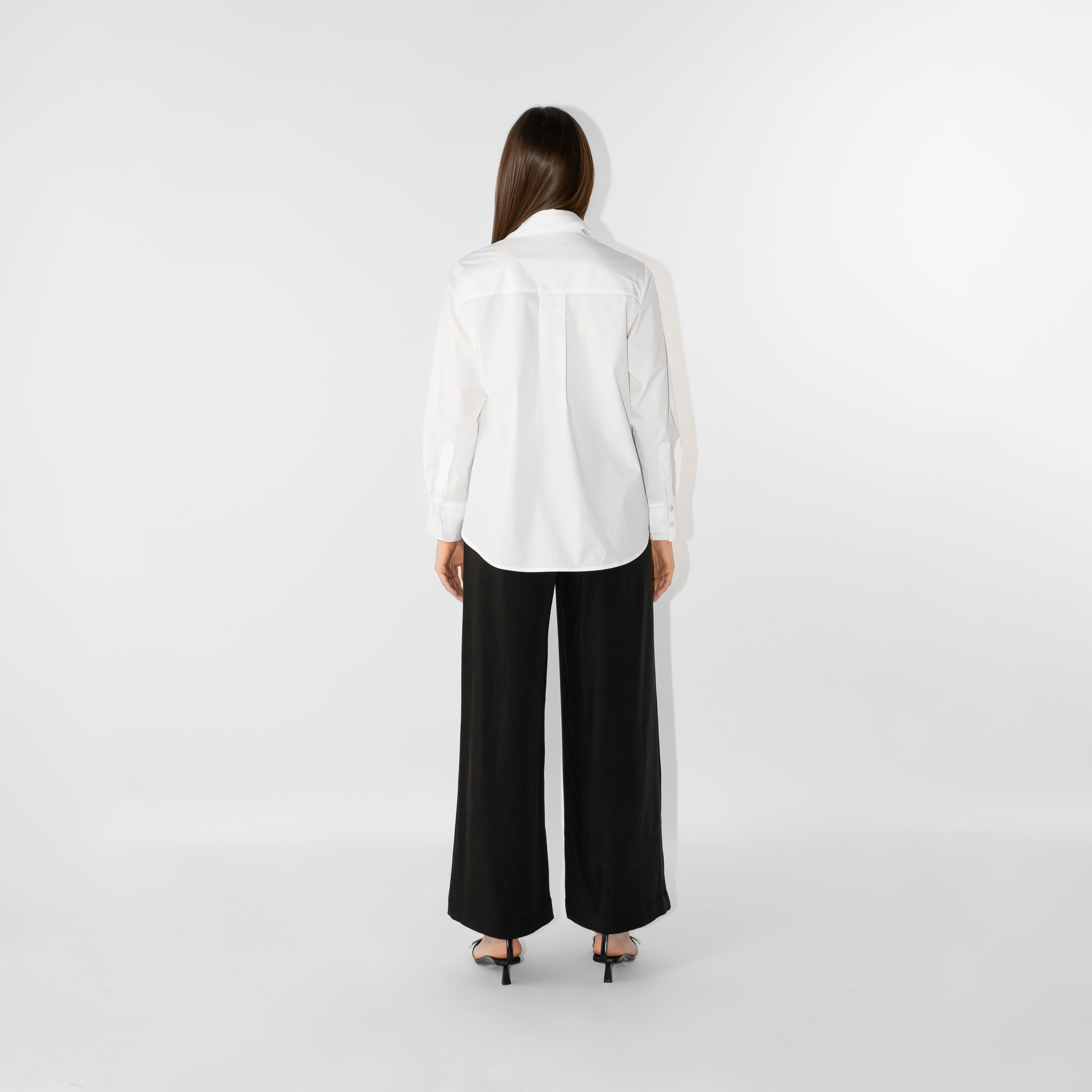 Pantaloni in tencel wide leg fit
