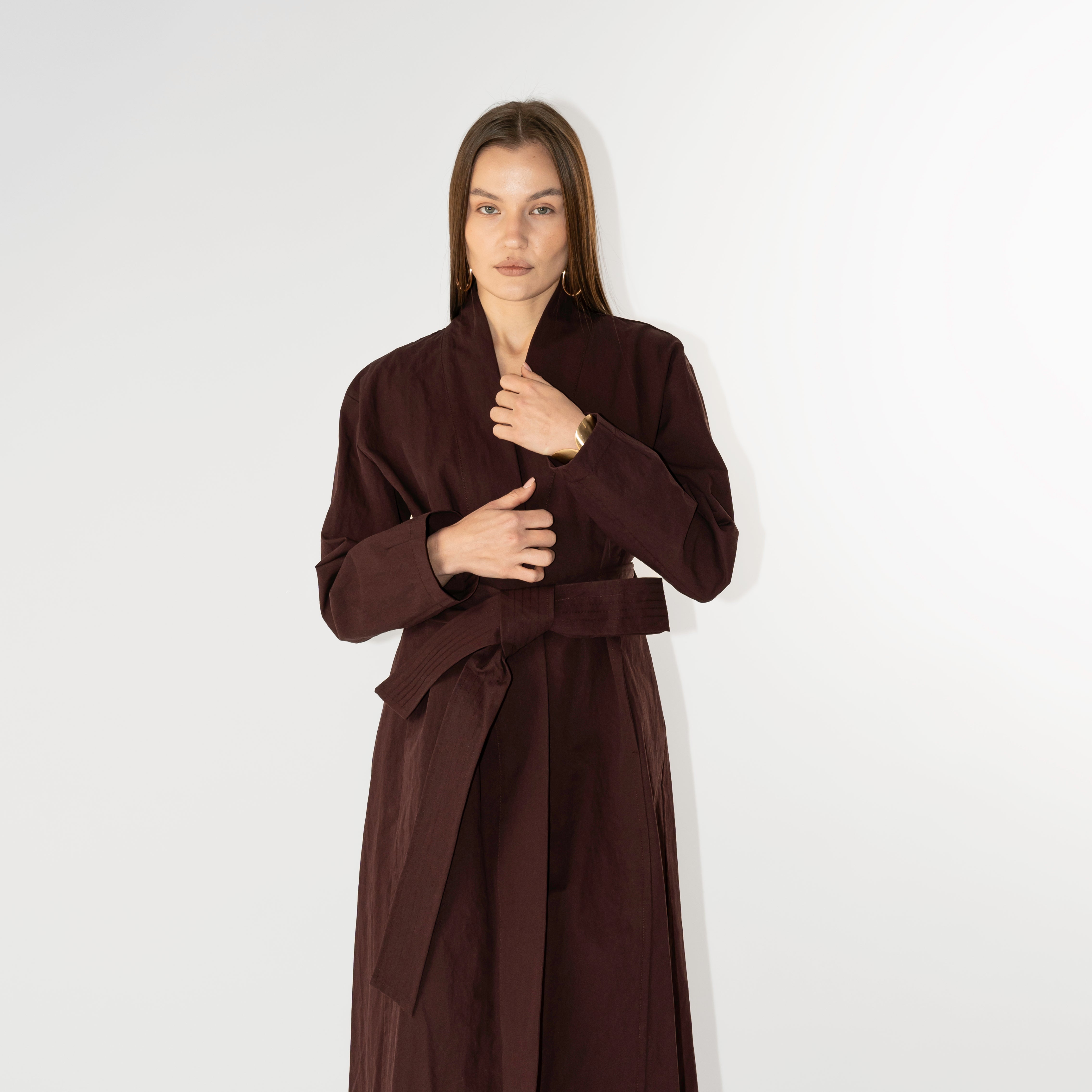 Trench Kimono con cintura