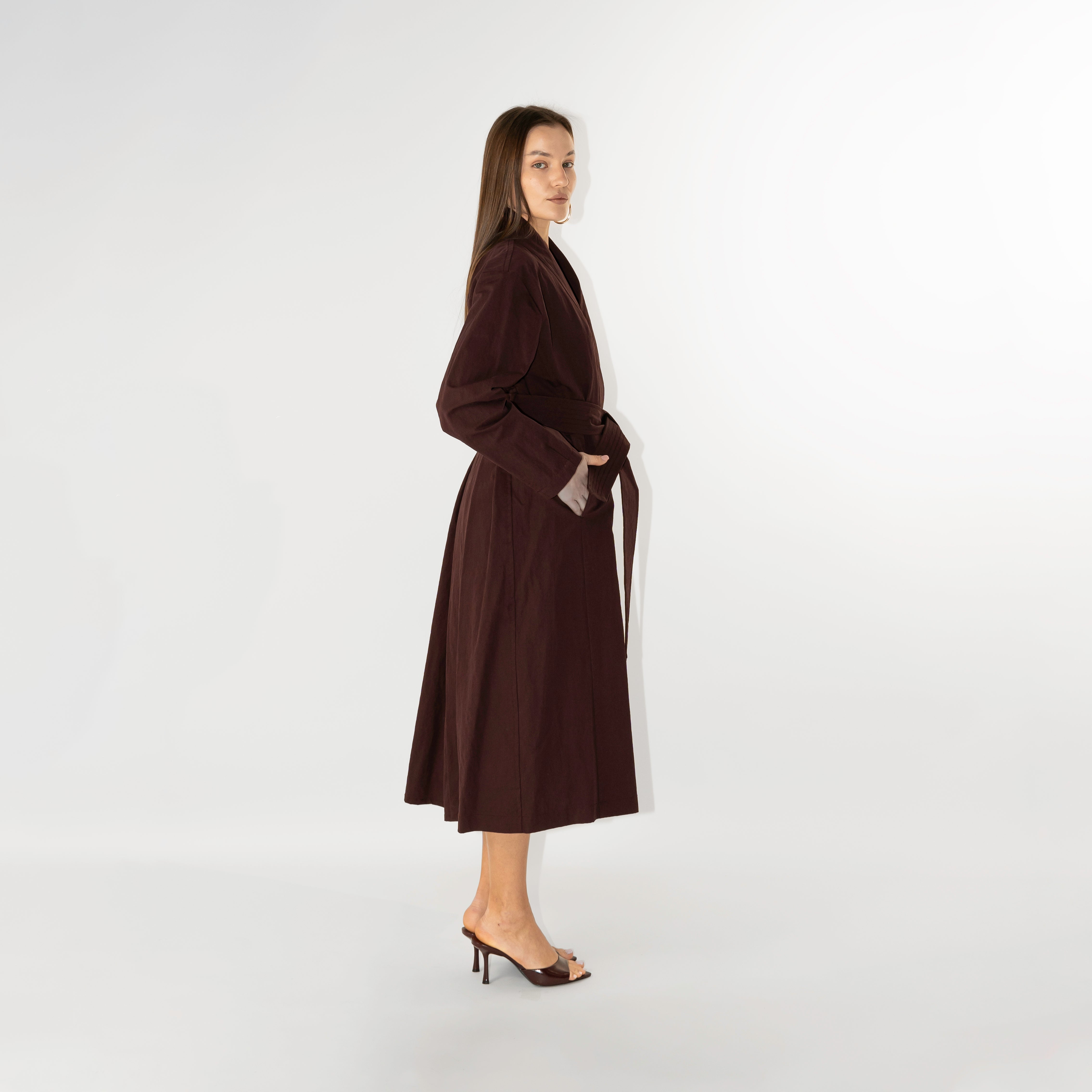 Trench Kimono con cintura