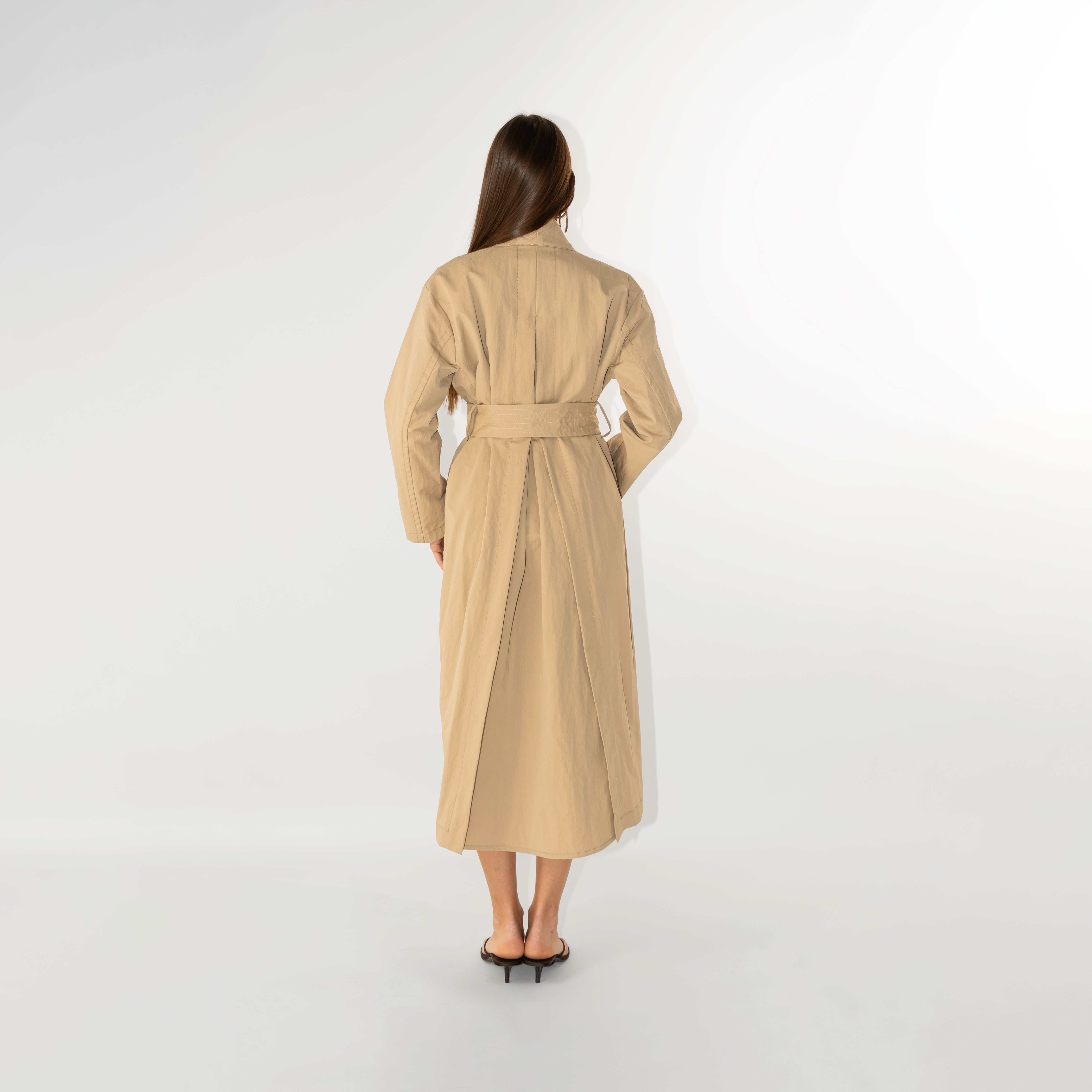 Trench Kimono con cintura