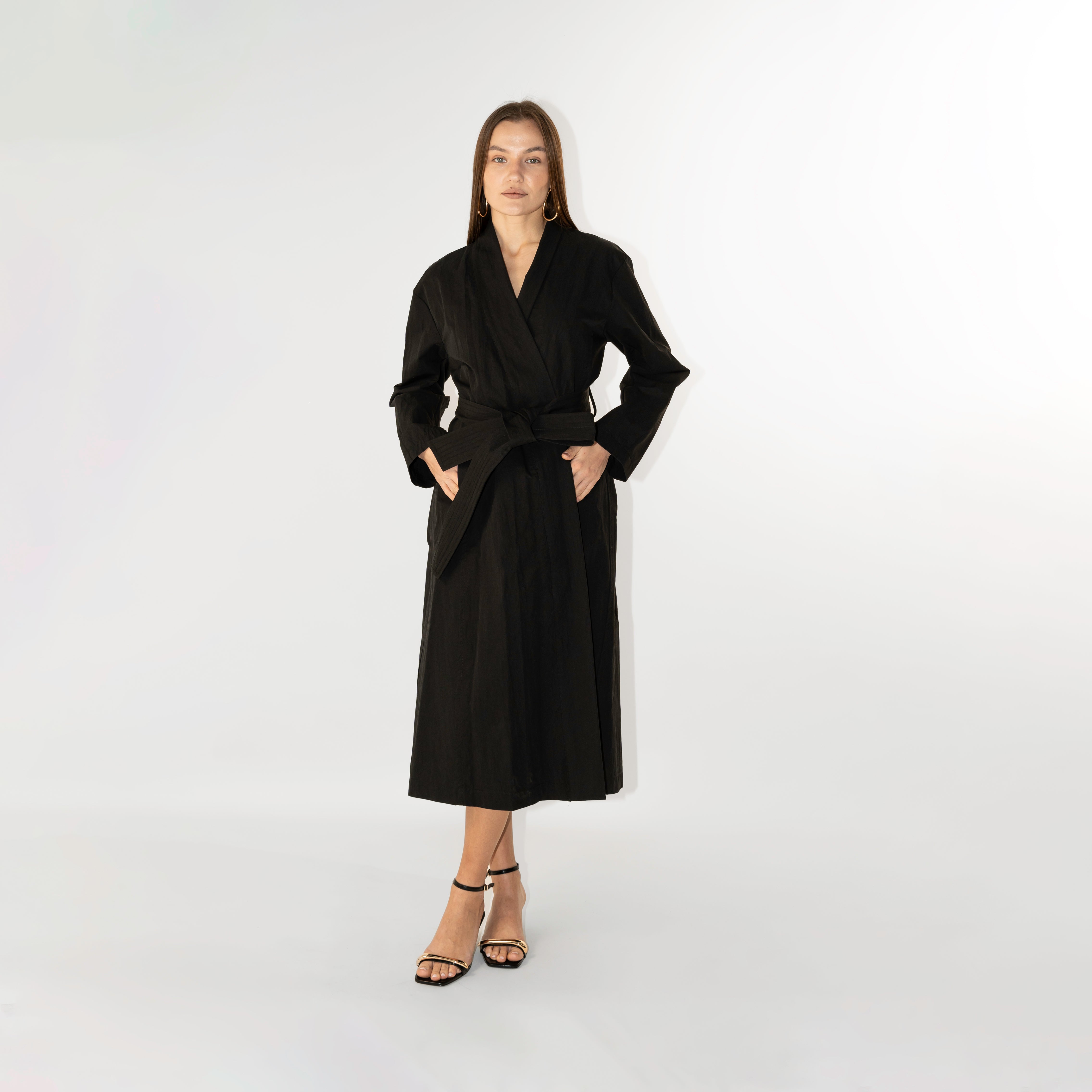 Trench Kimono con cintura