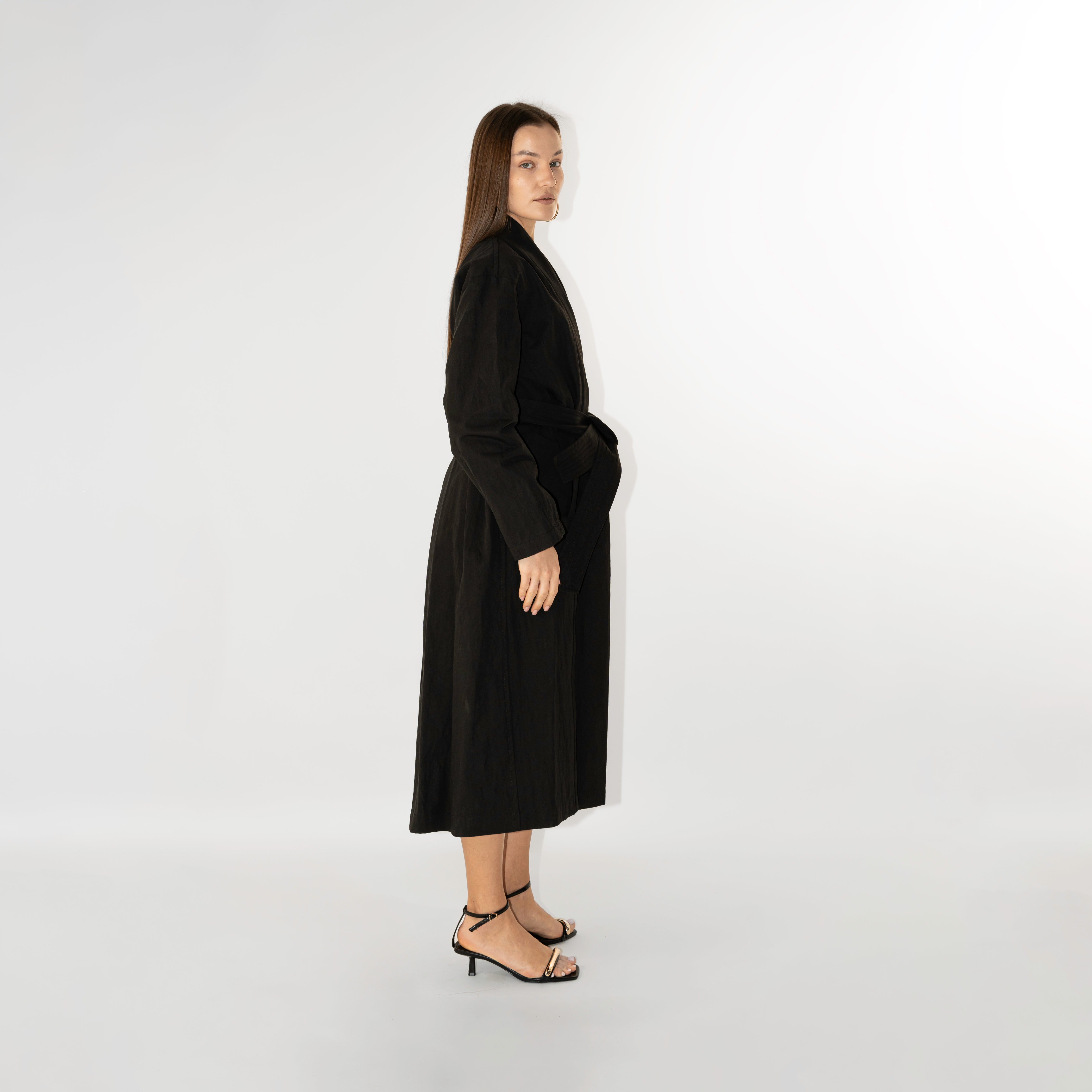 Trench Kimono con cintura