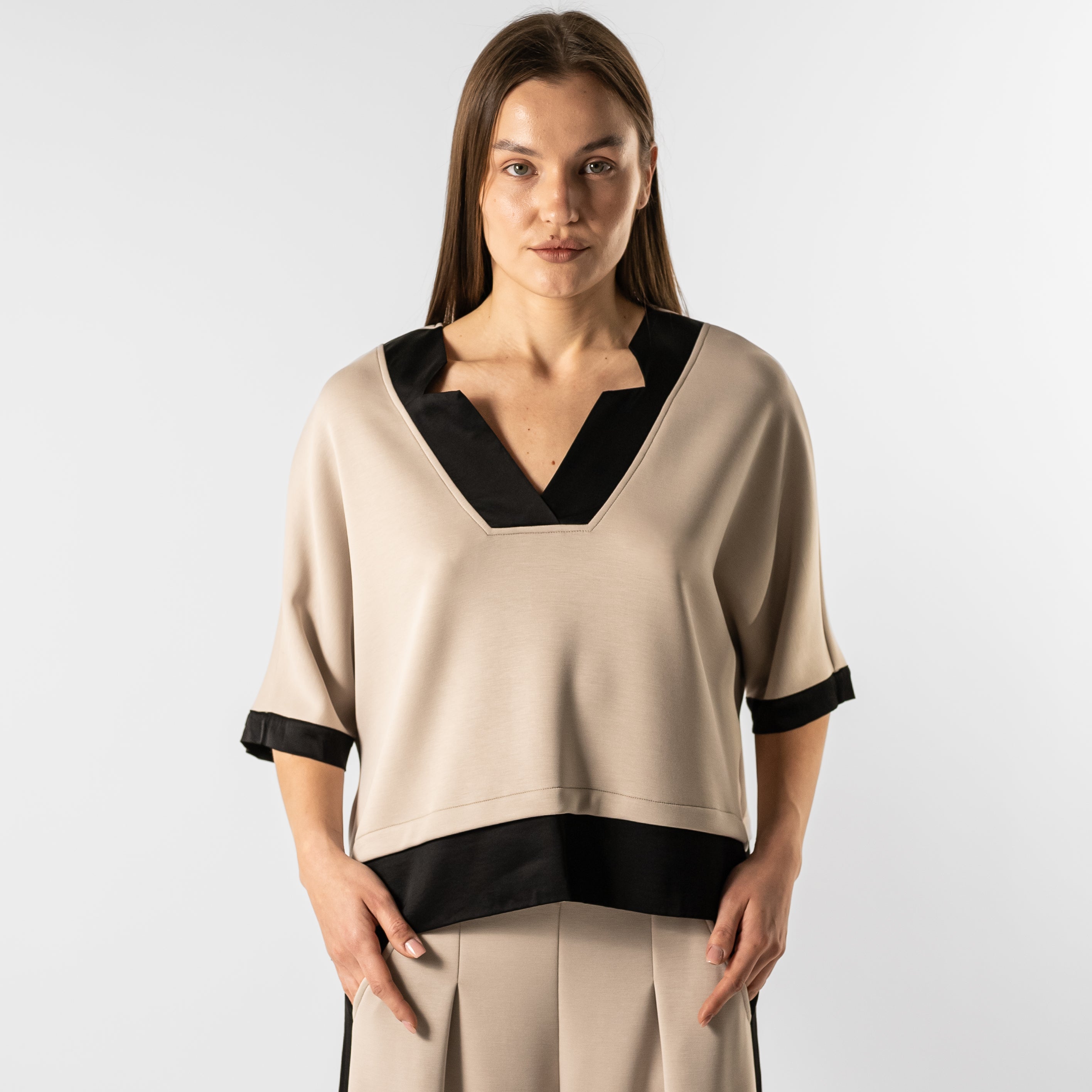 Blusa manica 3/4 in modal light