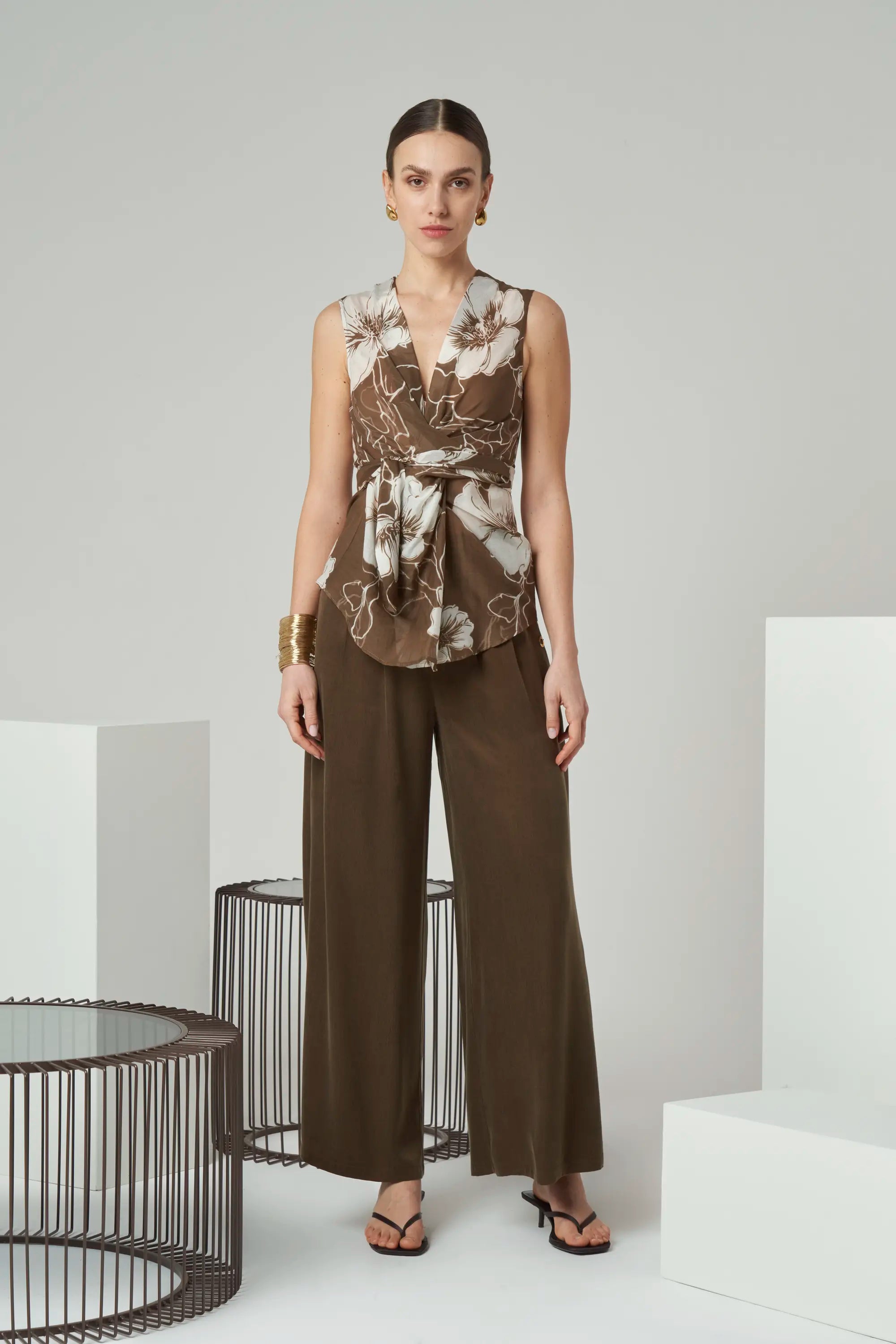 Cotton Silk Printed Top