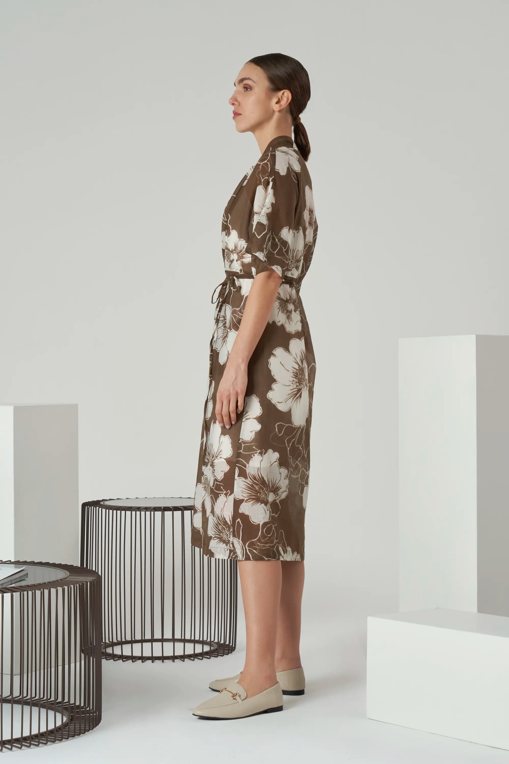 Cotton Silk Printed Dress