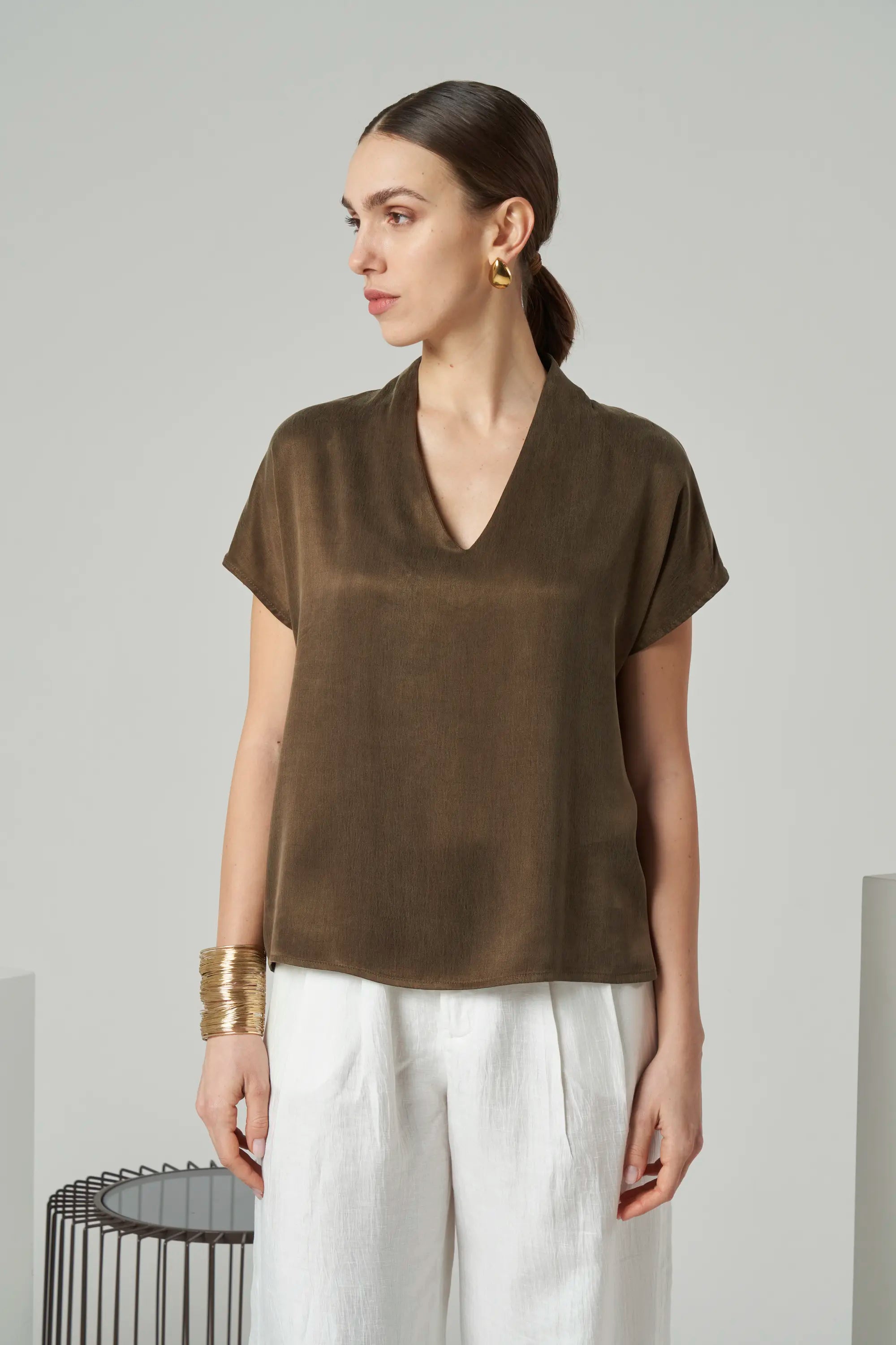 Cupro Fluid Blouse