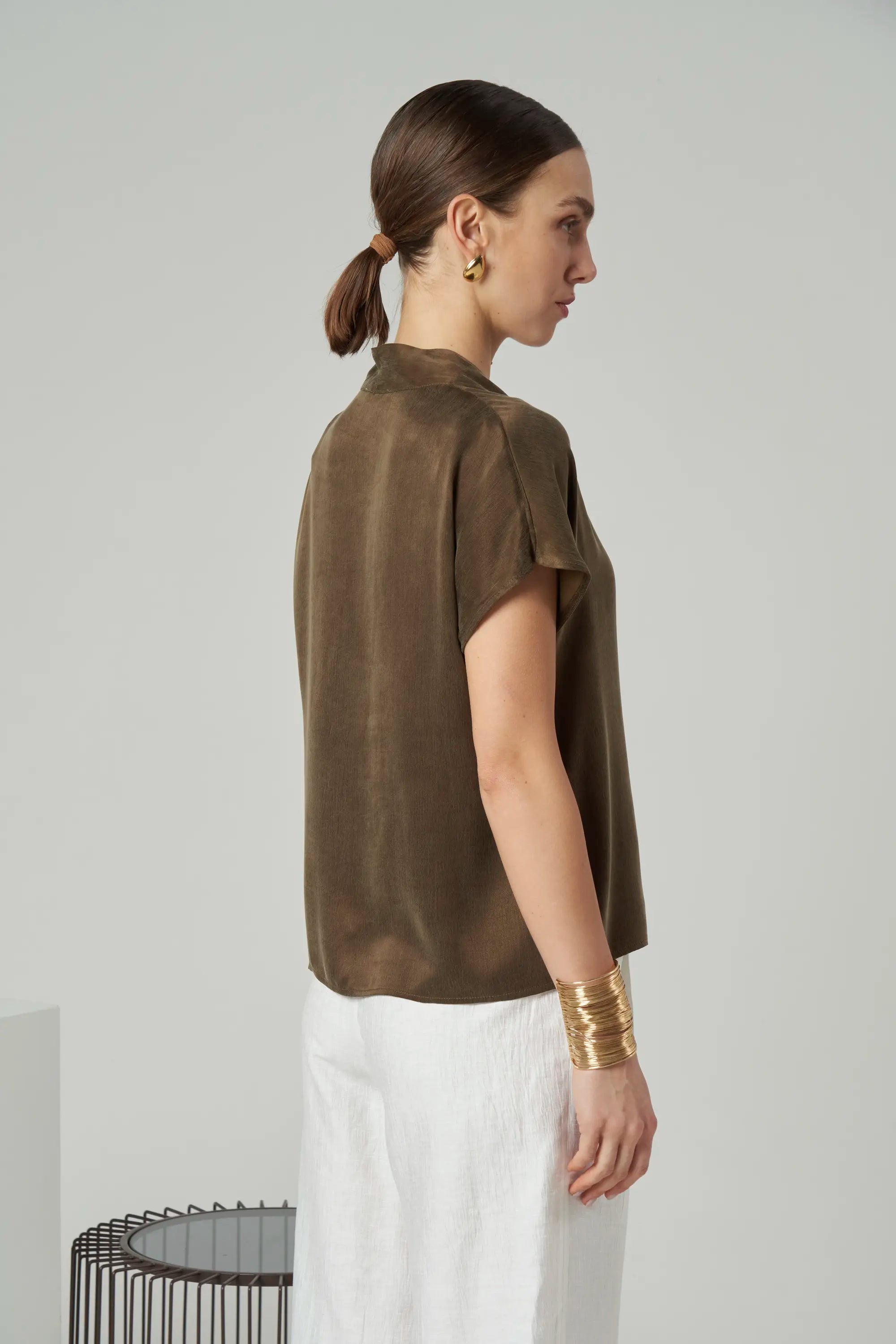 Cupro Fluid Blouse