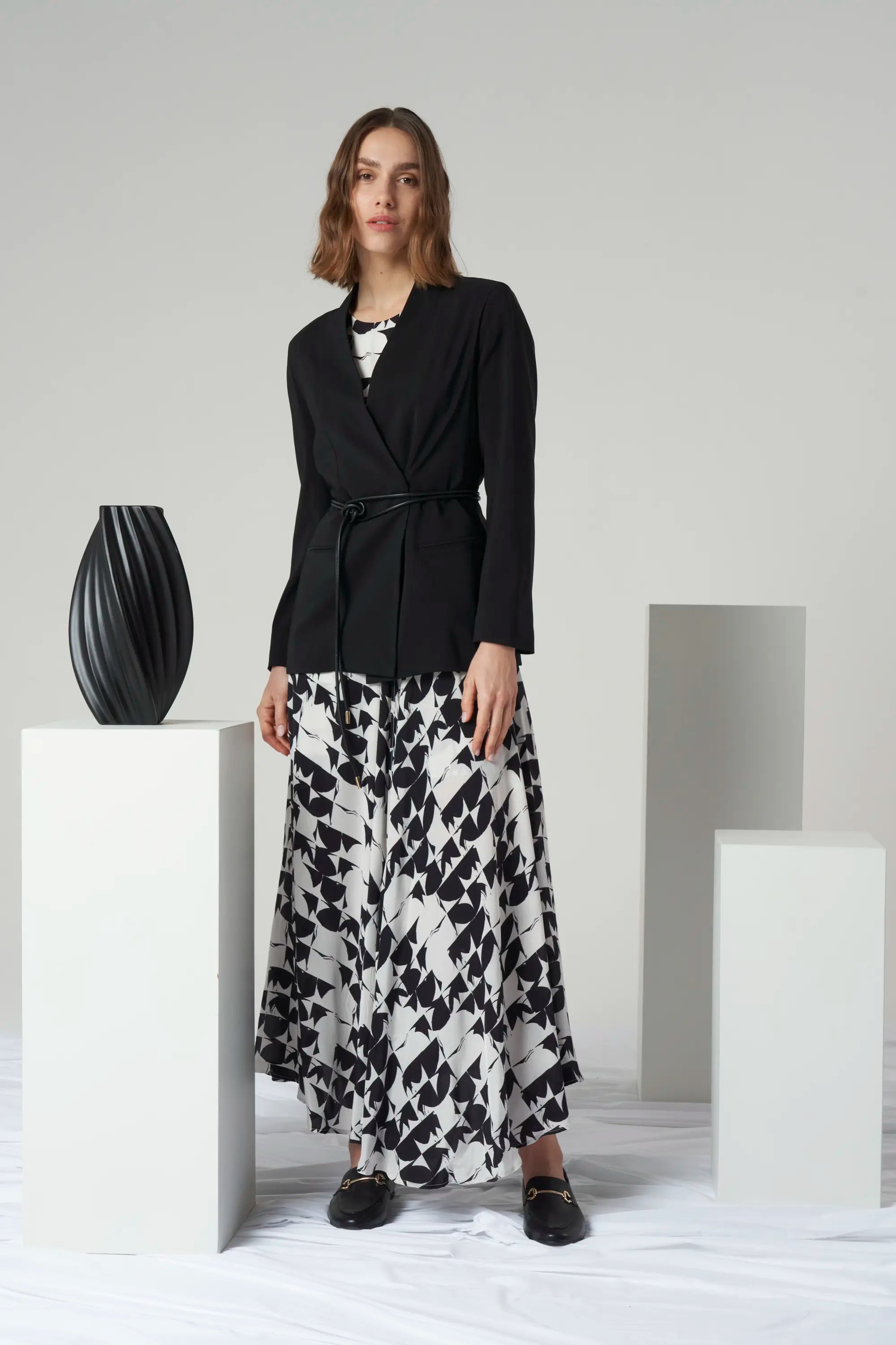 Belted Tailored Blazer