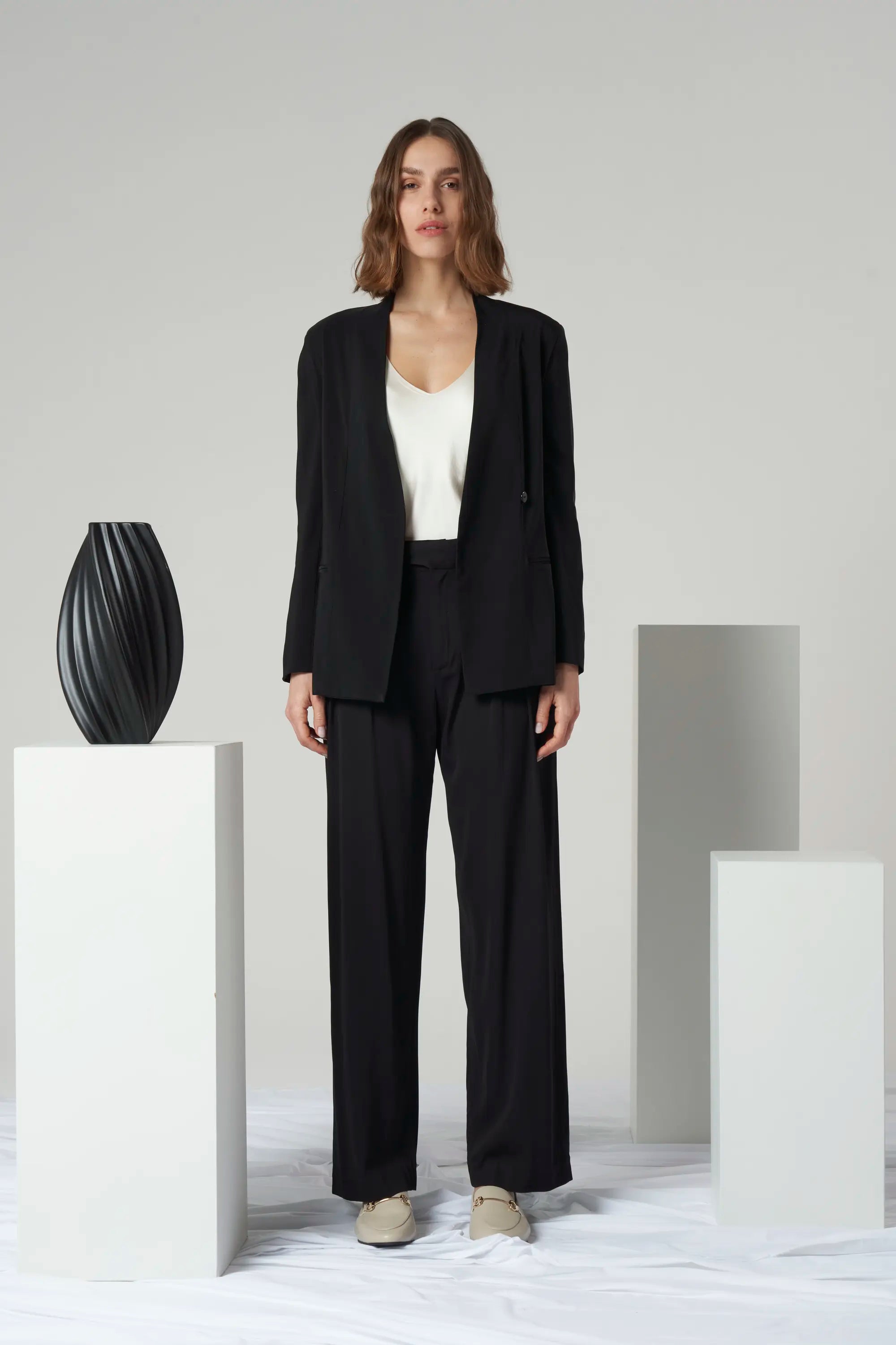 Belted Tailored Blazer