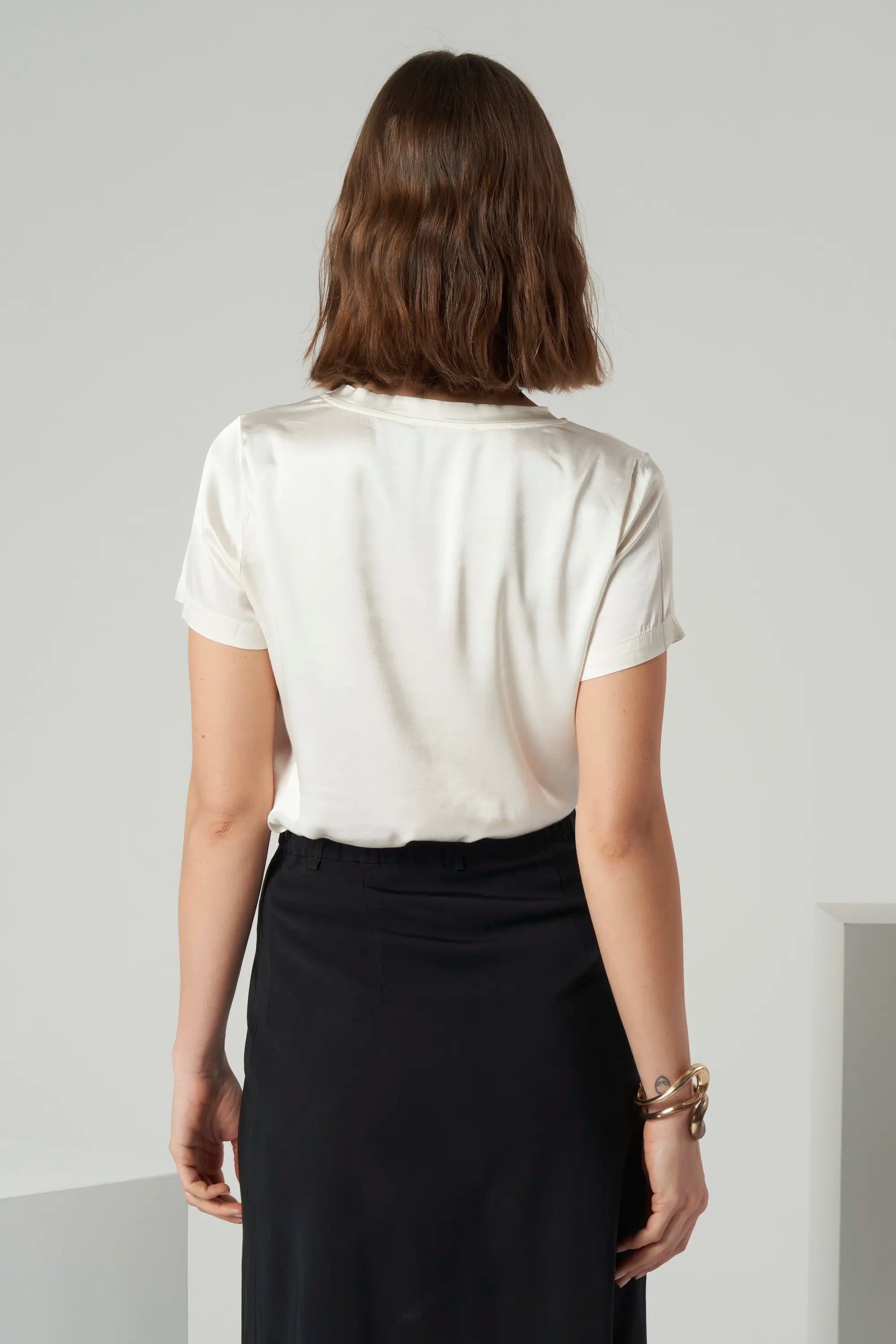 Satin Viscose T-Shirt