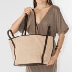 Raffia tote bag