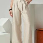 Linen Straight Leg Trousers