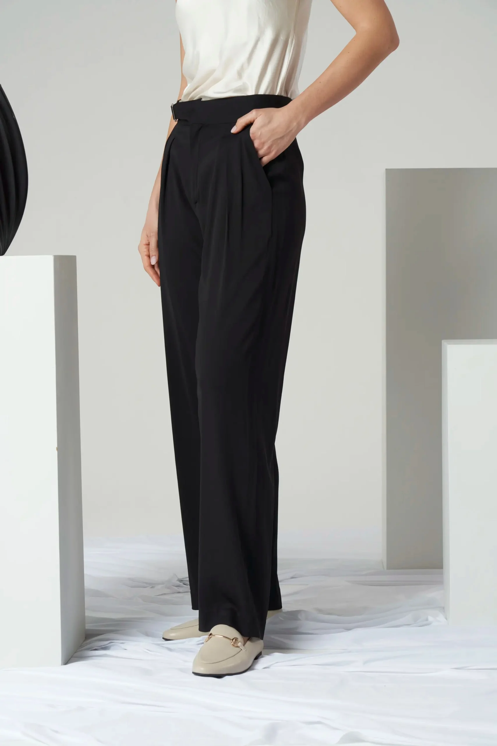 images Tailored Straight Leg Trousers - Image 1