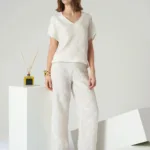 Textured Viscose Top