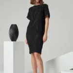 Textured Viscose Dress